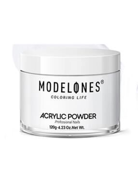 Modelones White Acrylic Powder 4.23oz 120g Professional Nail Art Design New